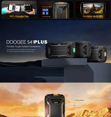 Doogee S41 Plus - Resistente Cámara 13 Mpx, Selfie 8 Mpx