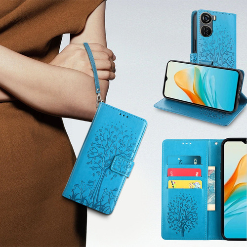 Funda Con Tapa Teléfono Compatible Con For Zte Axon 40 Lite