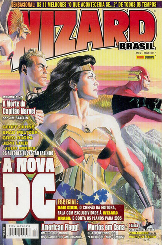 Wizard Brasil Nº 17 - Reportagens E Quadrinhos - 84 Pgs.