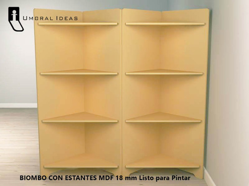 Biombo Estantería Mandala Escandinavo Separador Decorativo.