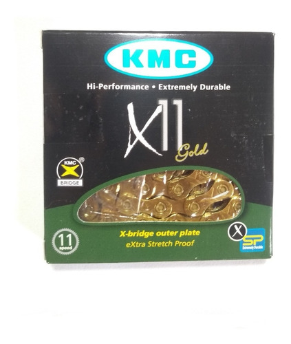 Corrente Kmc X11 Gold Dourada 11v Mtb Xc