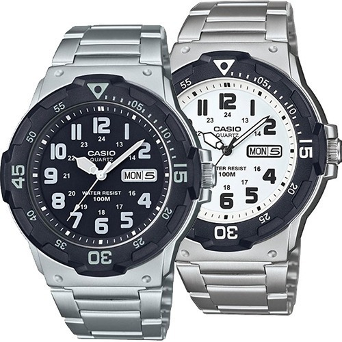 Reloj Casio Caballero Mrw200 Acero Fechador Sumergible 100m