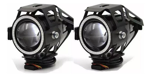 2 Exploradoras Led Ojo Angel Grande 9000lm Moto/carro+switch