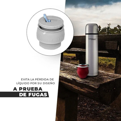 Imagen 5 de 6 de Termo Acero Inoxidable Thermos 500ml Everyday Pico Matero