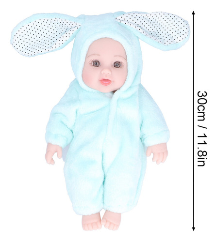 Boneca De Bebê Simulada De 30 Cm Simulação De Vinil Soft Lif