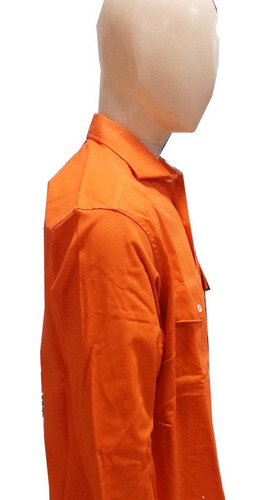 Imagen 8 de 10 de Camisas De Trabajo Grafa Naranja (11111001m)