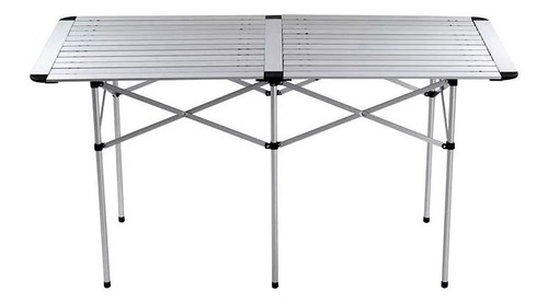 Imagem 2 de 4 de Mesa Dobravél Em Alumínio Mor 1,40m X 69,5cm
