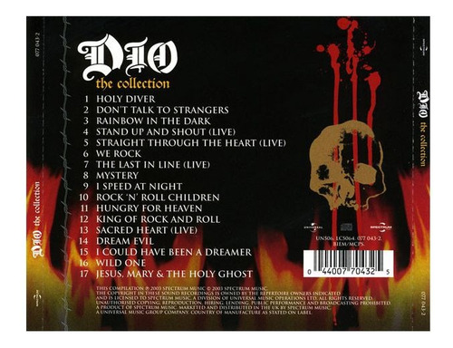 Dio The Collection Cd Nuevo Eu Musicovinyl