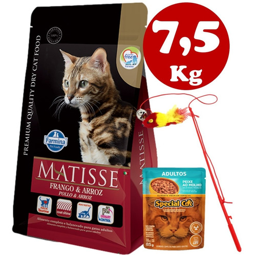 Matisse Gato Adulto Pollo & Arroz 7.5 Kg + Regalo