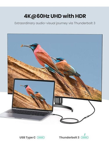 Cable Extensión Usb Tipo C 3.1 Gen 2 Thunderbolt 3 - Ugreen