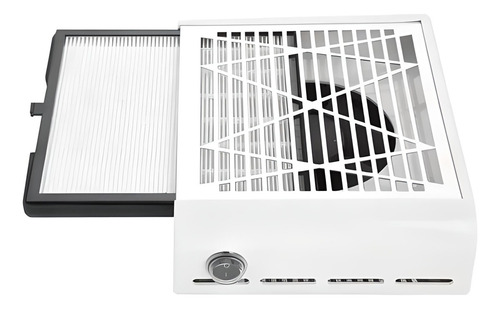 Aspirador Coletor Pó Unhas Fibra Gel Acrigel Grelha 127/220V Cor Branco 127/220V