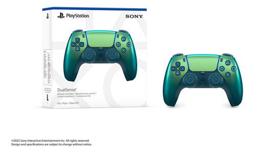 Controle sem fio DualSense Chroma Teal PS5 Sony CFI-ZCT1W cor verde