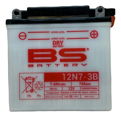 Bateria Bs Battery 12n7-3b Con Acido