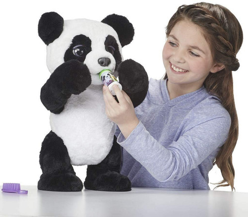 Fur Real Oso Panda Curioso Plum Friends