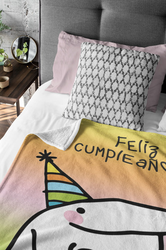 Cobija Frazada Manta Suave Yo Soy La Loca De Los Perros Flork Cumpleaños Frazada Ligera 110x160cm