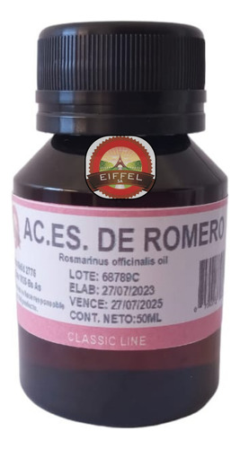 Aceite Esencial De Romero 50cc Aromaterapia