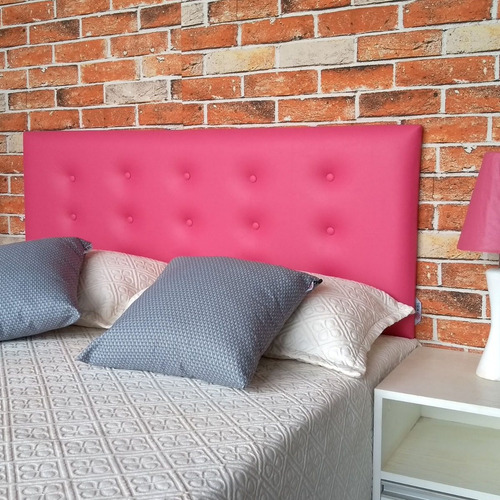 Imagem 5 de 10 de Cabeceira Box Cama Casal Botone 15 Corino Rosa Frete Gratis*