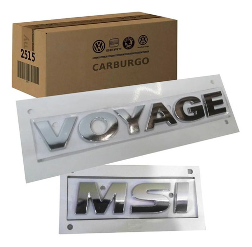 Emblema Letreiro Voyage + Msi G6 G7 Original Volkswagen
