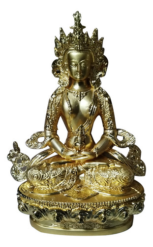 14cm Meditación Buda Shakyamuni Estatua Escultura Aleación