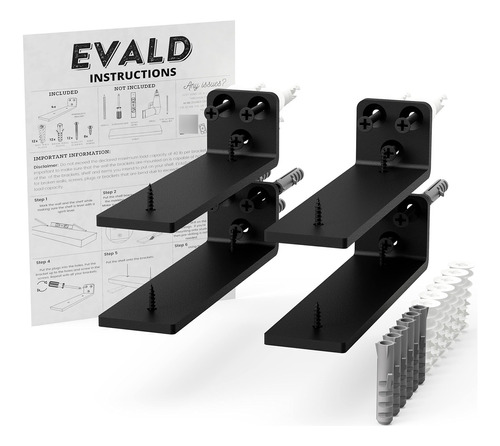 Evald Soportes Flotantes Minimalistas | Soportes De Estante.