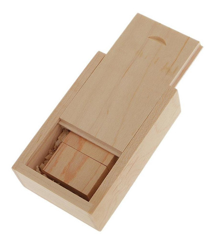 Imagem 6 de 6 de Maple Cuboid Com Caixa De Madeira Usb Flash Drive Caneta De