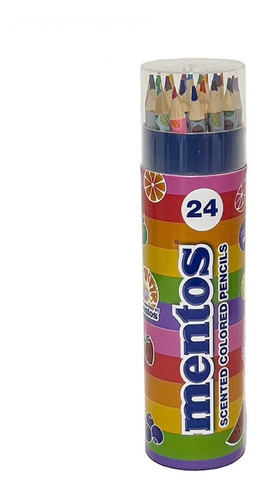 24 Lápices De Colores Con Aroma - Mentos