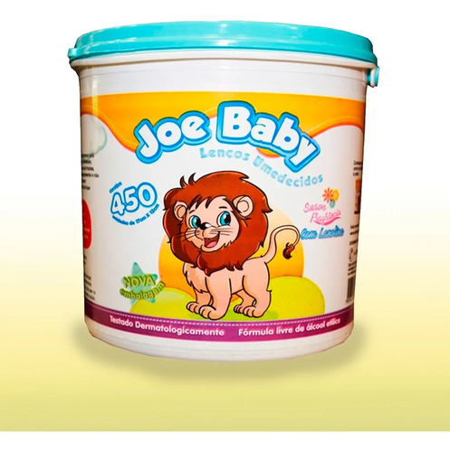 Lenço Umedecido Joe Baby para Bebê Sem Álcool