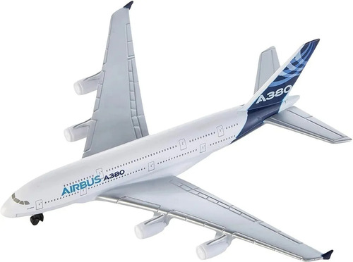 Imagen 1 de 1 de Avión Pasajero Juguete Luz Y Sonido 2 Motores A380 40 Cm