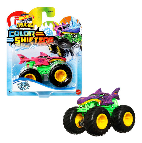 Hot Wheels Monster Trucks 1:64 Color Shifters Shark