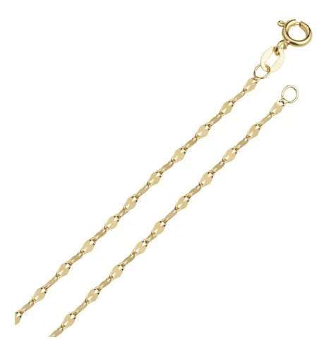 Gargantilha Feminina Maciça Coffee Em Ouro 18k 50cm