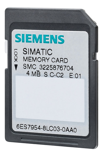 Tarjeta Simatic 4mb Para S7-1200 / S7-1500 Siemens