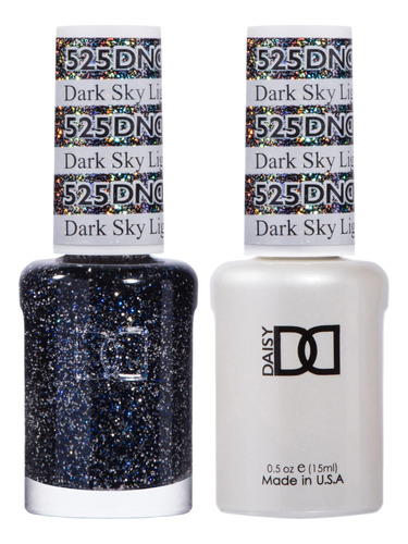 Dnd - Juego De Esmaltes De Gel, 1 Esmalte De Gel Negro Y Esm