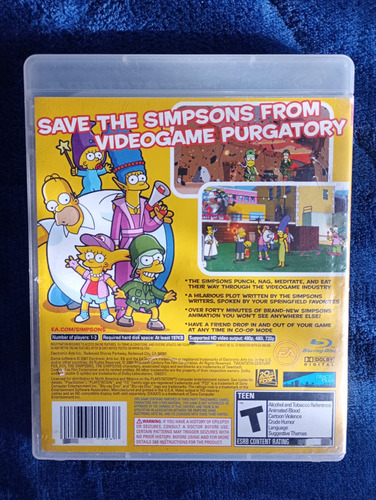 Juego Físico The Simpsons Game Original Ps3 (Usado)