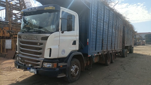 Scania G 420 6x4 Ano 2011 Plataforma Com Carroceria De Cana.