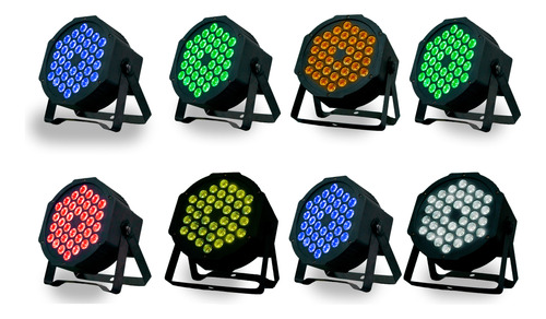 8 Cañon Par Led 36x3 W Full Color Iluminación (8pz)