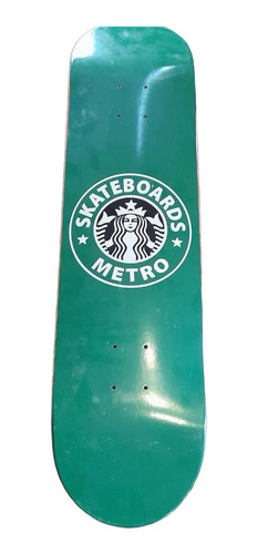 Tabla De Skate Metro Skateboards Modelo Starbucks Violet 8.5