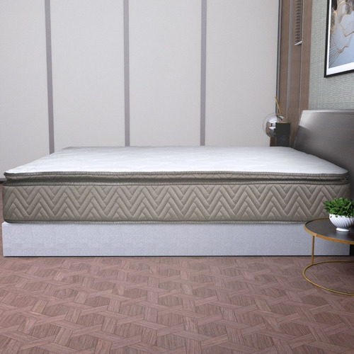 Imagen 5 de 9 de Colchón Restonic King Size Leyen Roma + 2 Almohadas