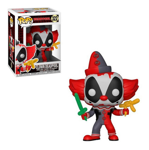 Figura Funko Pop Marvel Deadpool - Deadpool Payaso 322