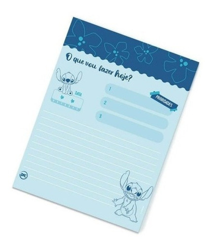 Mini cuaderno circular Lilo Stitch Stitch de Walt Disney, color azul