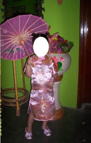 Vestido De Geisha Para Niña (Usado)