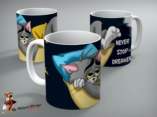 comprar Taza De Ceramica Tom And Jerry Never Stop Dreamer