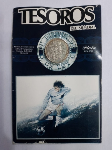 Imagen 1 de 1 de Tesoros Del Mundial Moneda De Plata $500