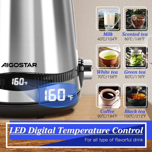 Hervidor Eléctrico Con Control De Temperatura, Hervidor De T