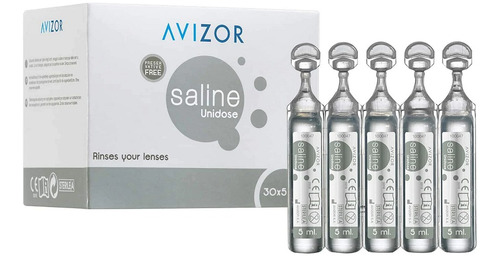 Saline Unidose Avizor Solución Para Lentes De Contacto