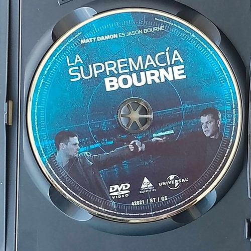 Dvd La Supremacia Bourne / The Bourne Identity Matt Damon (Usado)