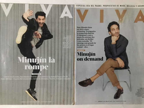 2 Revistas Viva Juan Minujín # 2207-2406 16/08/2018 12/06/22