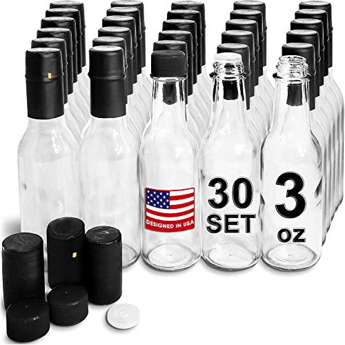 Botella De Vidrio, Botellas De Salsa Picante, Juego De ...