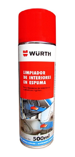 Espuma Limpiadora Interiores De Auto Wurth® 500ml 2 Piezas