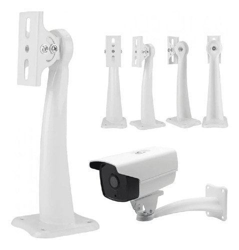 Pack 5 Unidades Soporte Para Camara Seguridad De Metal