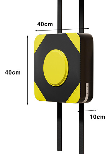 Bolsa De Boxeo Montada En La Pared Para Boxeo, Amarillo 40cm